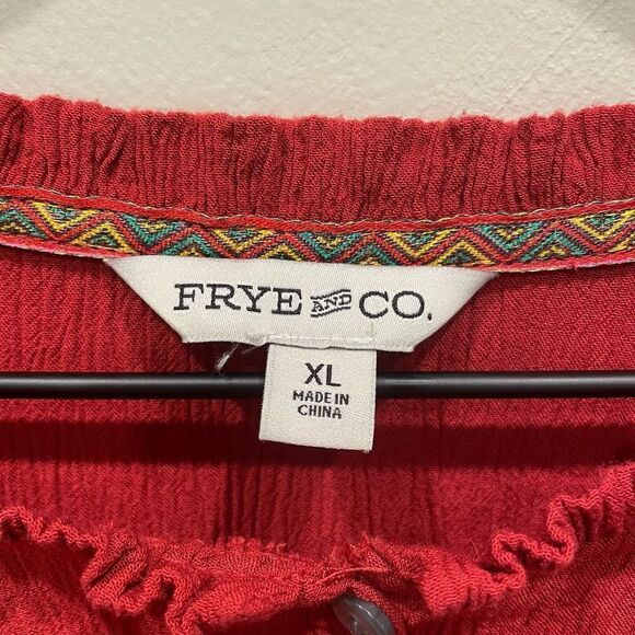 Frye and Co. Women's Red Blouse - Size: XL - Picture 3 of 8